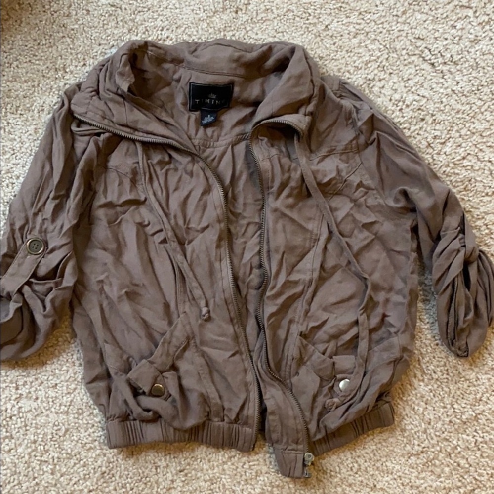 Brown Timing Cardigan